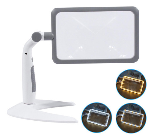 Lupa Con Luz Para Decoración Del Hogar, Lámpara De Lupa