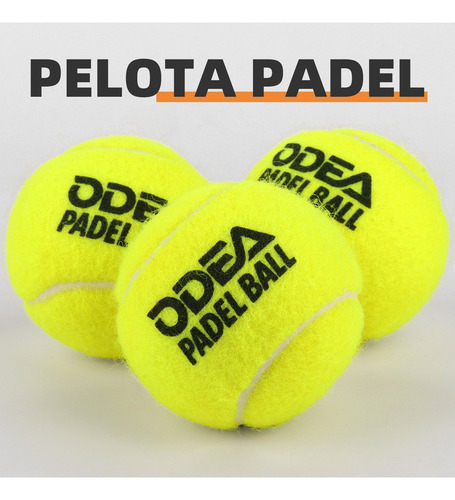 2 Tubos X 3 Pelotas De Tenis Padel Odea Premium All Court Color Amarillo