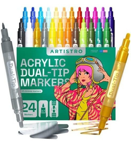 Set De Marcadores Artistro 24 U Multi