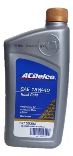 Aceite Acdelco Truck Gold Sae 15w40