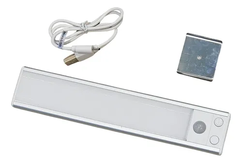 Luz Recargable Sensor Movimiento Dimerizable Usb 20cm X 2