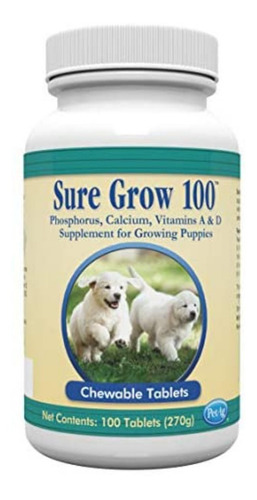 Sure Grow Suplemento Alimenticio Para Perros X 100 Tabletas 