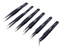 Comprar Juego 6 Pinzas Precisión Bruselas Antiestáticas Bremen 7738