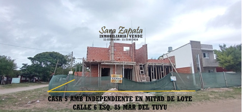 Calle 85 Esq. 6 Hermosa Casa Individual En Mitad De Lote - 5 Ambientes - A Estrenar - En Construccion. Sara Zapata Inmobiliaria Vende