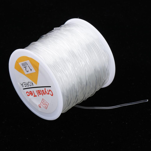 2 Rollos De Hilos Elásticos Transparentes Para Hacer Joyas,