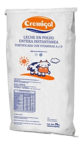 Leche En Polvo Cremigal X 25 Kg Hot Sale!