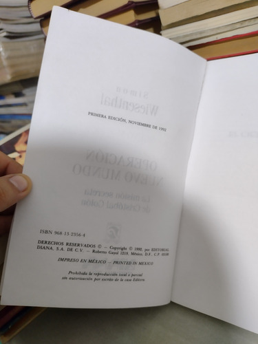 Operación Nuevo Mundo Simón Wiesenthal Rp65 (Usado)