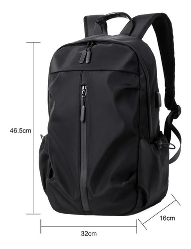 Mochila escolar Los Misterios LMB10011 color negro 22.6L