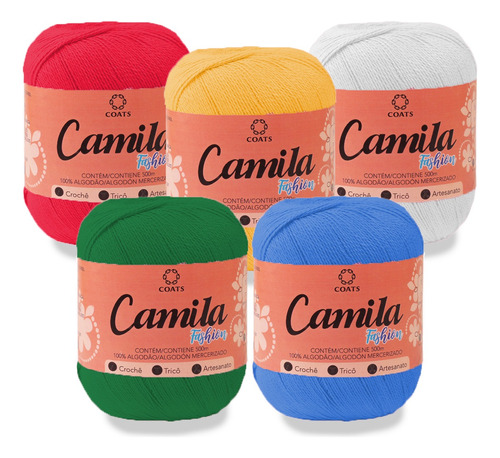 Kit 5 Camila Fashion Coats Linha 100% Algodão Escolha Cores