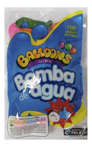 100 Bombitas De Agua Balloons + Adaptador Para La Llave