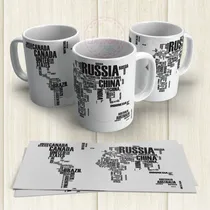 Comprar Plantillas Tazas Didacticas Mapamundi Sublimacion Sublimar 