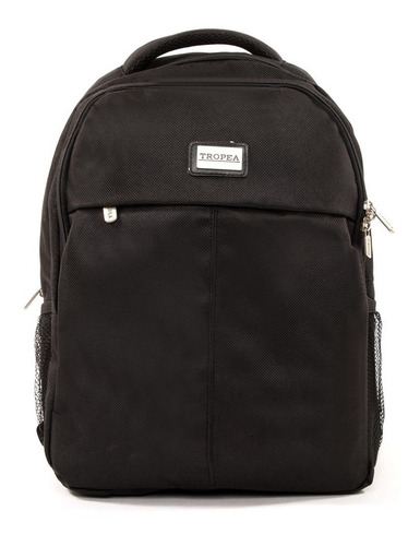 Mochila Viaje Lisa Tropea Porta Notebook Color Negro