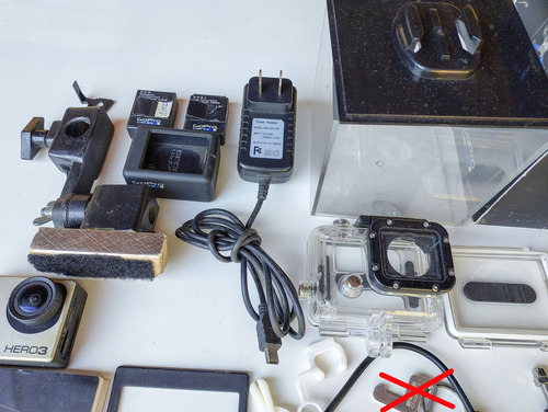 Gopro Hero3, Black, 2 Baterias, Carreg Duplo,caixa Estanque
