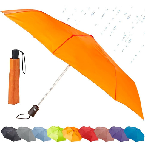 Paraguas Lewis N. Clark, Modelo Travel Umbrella, Naranja
