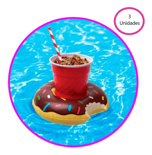 Flotador Donut Portavasos Pool Party Piscina