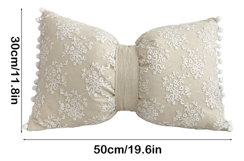 Funda De Almohada En Forma De Y, Algodón Y Lino, Con Estampa