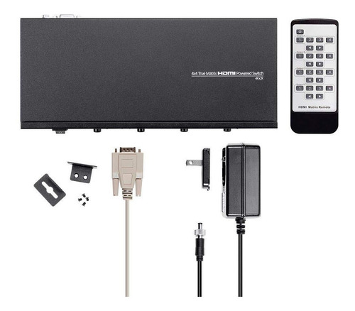 Matrix Switch Hdmi 4k Pro 4x4 Conmutador 4 Entradas 4 Salida