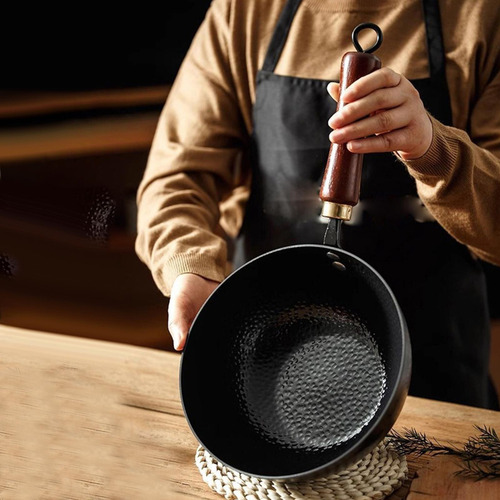 Sartén De Hierro Para Leche, Ollas De Cocina Con Mango Largo