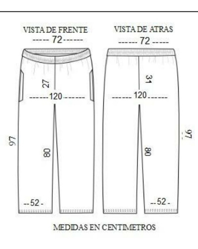 Pantalon Gimnasia Dri Punto 1 Talle 2