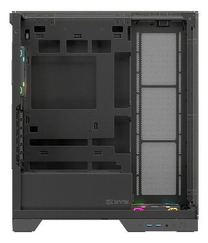 Gabinete Xyz Trifecta 2 Fans Argb Controller 3d Glass Usb C Black