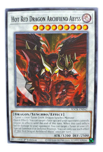 Yugi-oh! Hot Red Dragon Archfiend Abyss Sdck-en042 Comun