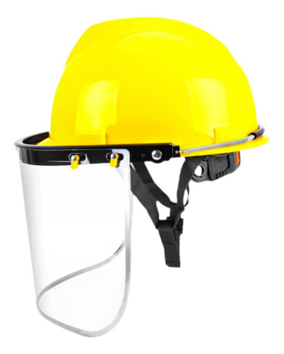 Casco De Seguridad Para Motosierra Con Visera Transparente