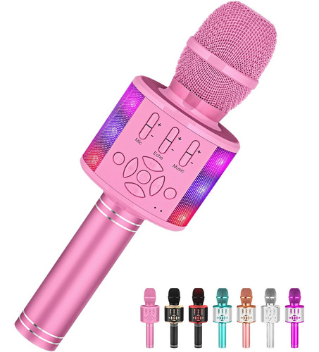 Microfono Inalambrico Marca Amazmic /rosa