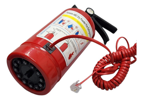 Teléfono De Colección Fijo Matafuego Extintor Bomberomanía