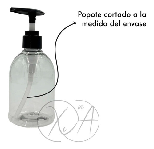 Envase 250ml Campana Con Dispensador Shampoo Dosificador X1