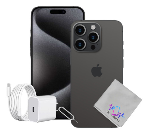 Apple Iphone 15 Pro Max 256 Gb Titanio Negro Esim Con Caja Negro (Reacondicionado)