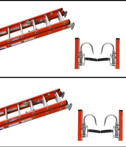 Escalera Con Amarre Superior 20 Pies Con Ganchos