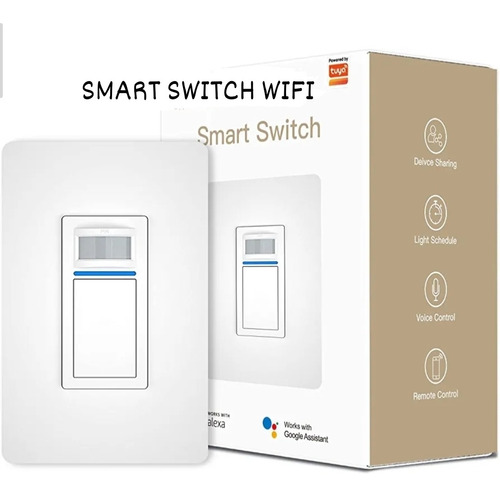 Interruptor Inteligente Wifi 1ch Tuya Smart Con Sensor Pir 