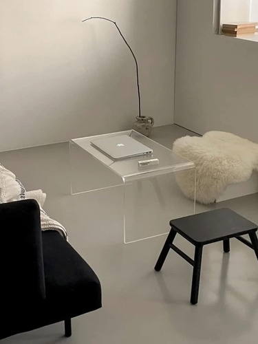 Mesa De Centro Acrílica, Moderna Mesa Auxiliar Transpa...