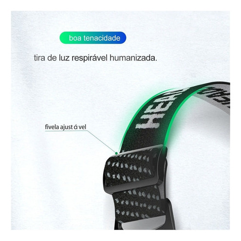 Linterna De Cabeza Recargable Profesional Linterna De Frente