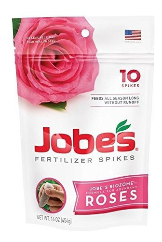 Fertilizante En Espigas Para Rosas - 10 Espigas De 16oz.