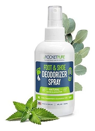 Spray Desodorante Para Zapatos Y Pies Natural