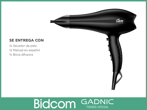 Secador De Pelo Profesional Tecnología Ceramic Gadnic S2400