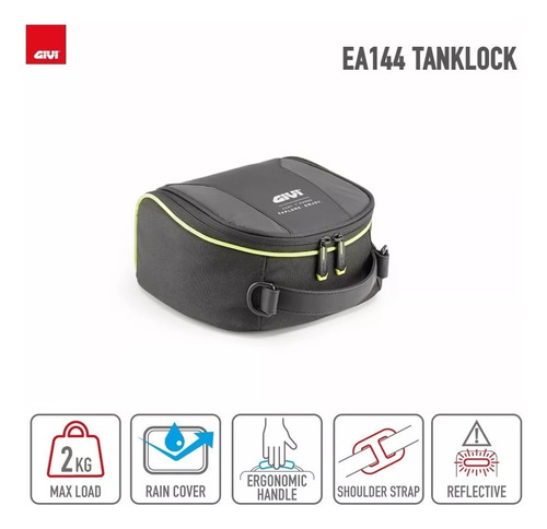 Alforge Bolsa Tanque Cb 500x Tanklock Ea144 5l + Flange Givi