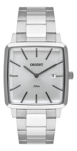 Relógio Orient Masculino Quadrado Gbss1056 Aço Original