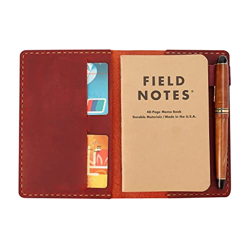 Funda De Cuero Cuaderno Field Notes, Funda De Cuero Hec...