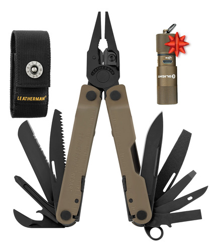 Multiherramienta Leatherman Rebar Con Linterna De Regalo