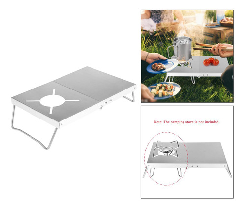 Portable Plegable Mesa De Campamento Soporte De Estufa