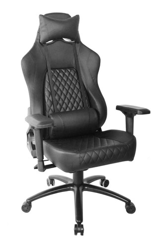 Sillón Silla Premium Gamer Pro Oficina Reclinable Negra 180°