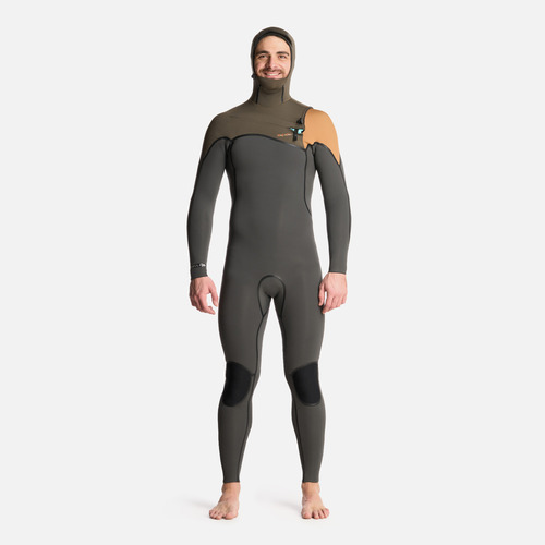 Traje De Surf Hombre Queule 4:3 Gris Grafito Haka Honu