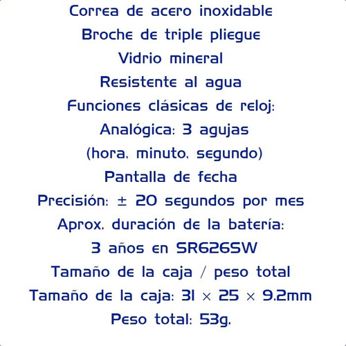 Reloj Casio Ltp-v002d-4b Mujer