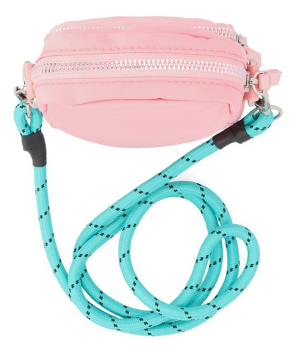 Bolso Casual Mujer Mini Rosa 862-14 Correa De Hombro Agua Diseño De La Tela Liso