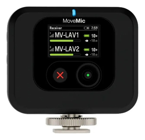 Receptor Portátil P/cámaras/dispositivos Móviles Shure Mv-r Color Negro