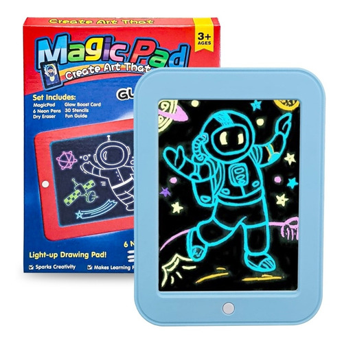 Tablero Led Magic Pad 8 Colores Dibujo Niños Multicolor Rgb 