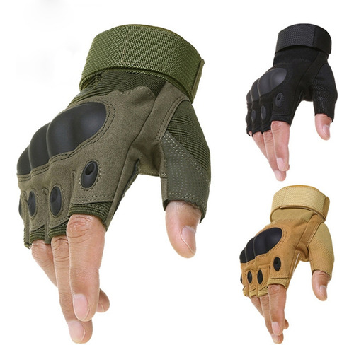 Outdoor Travel Military Half Finger Protective Gloves