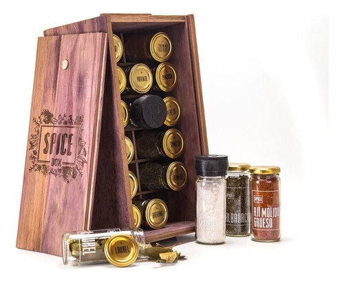 Especias Condimentos Spice Box Home 18 Especias Kit Regalo